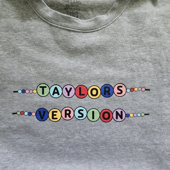 Taylor Swift Taylor's Version Womens Medium Gray Sweater - Picture 7 of 9